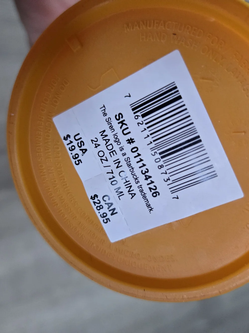 Starbucks vibrant orange